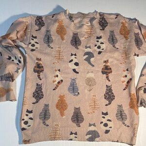 Cat Crewneck Sweater